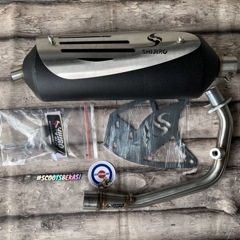 Knalpot Shijiro Standar Racing Vespa Sprint Primavera S LX
