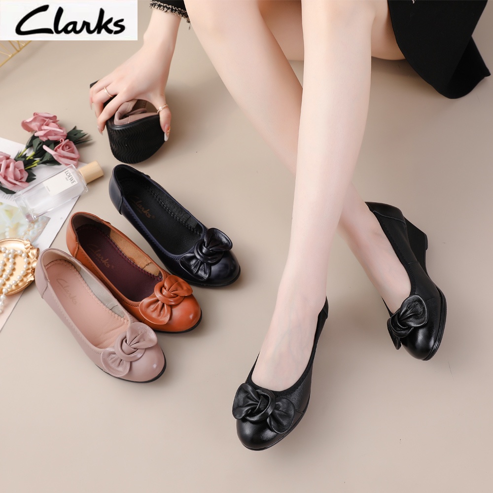 Clarks Sepatu new pita woman  / clarkts fla wanita kulit asli /Sepatu Wanita  melati