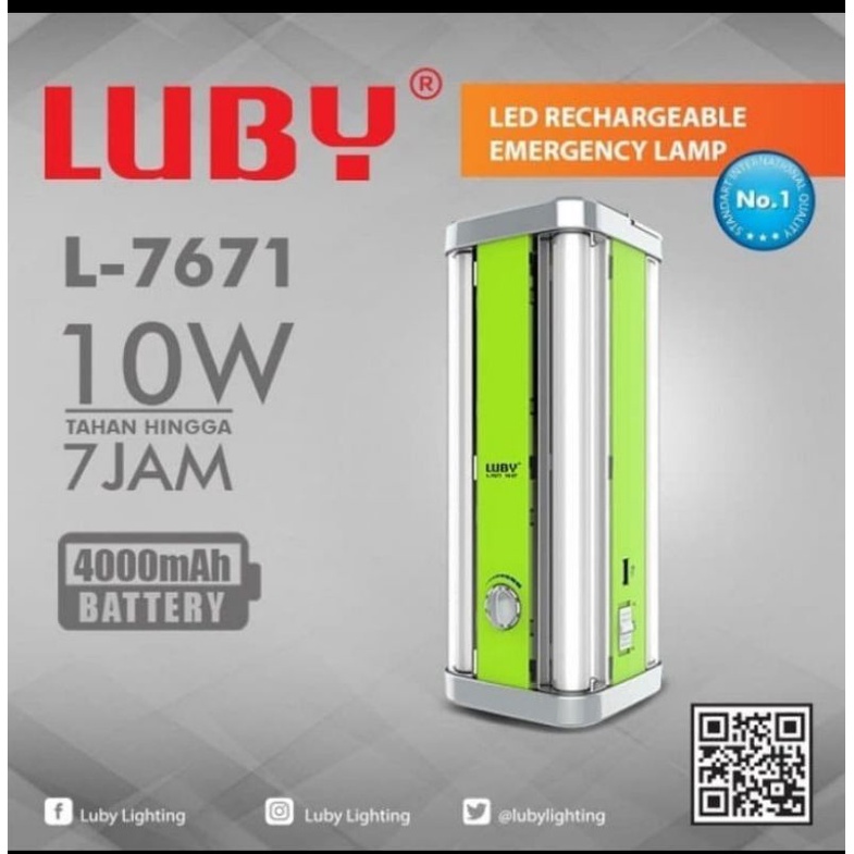 Lampu Emergency Luby 7671