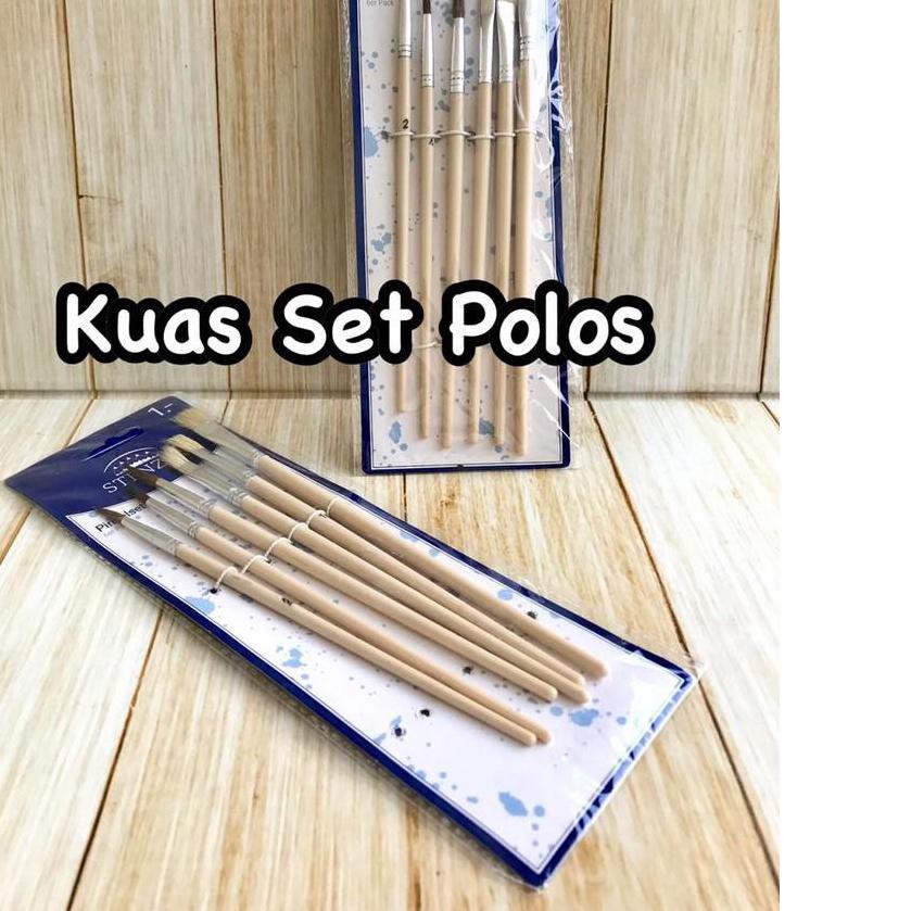 

Flash Sale!! (rzn-655) Kuas/Brush polos 1 Set Isi 6