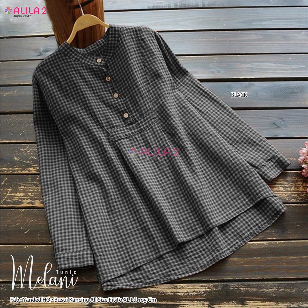 MELANI TUNIK BERMOTIF BAHAN YANDED ORIGINAL ALILA