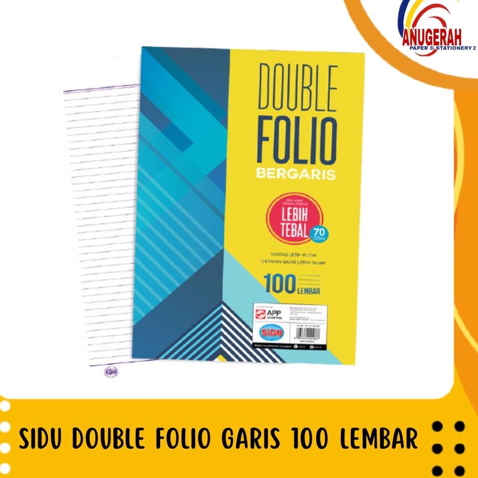 

Banyak Peminat DOUBLE FOLIO SIDU 100 LEMBAR (PAK)