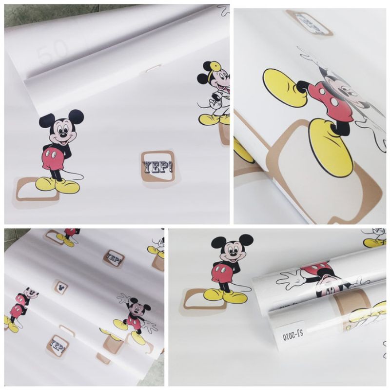 Wallpaper Sticker Dingding karakter micky mouse