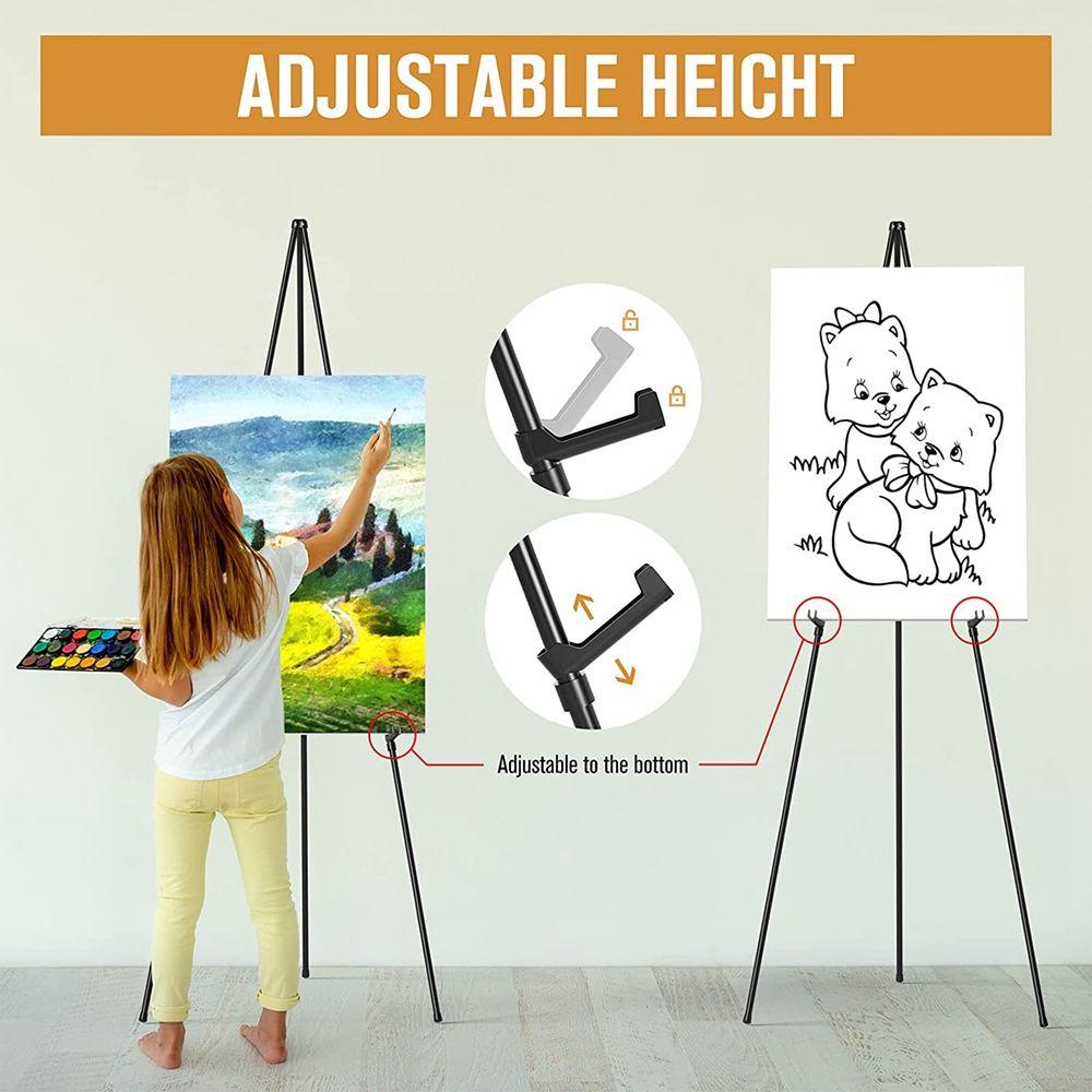 Mxbeauty Tripod Metal Adjustable Travel Art Supplies Untuk Stand Display Gambar Seni Artis