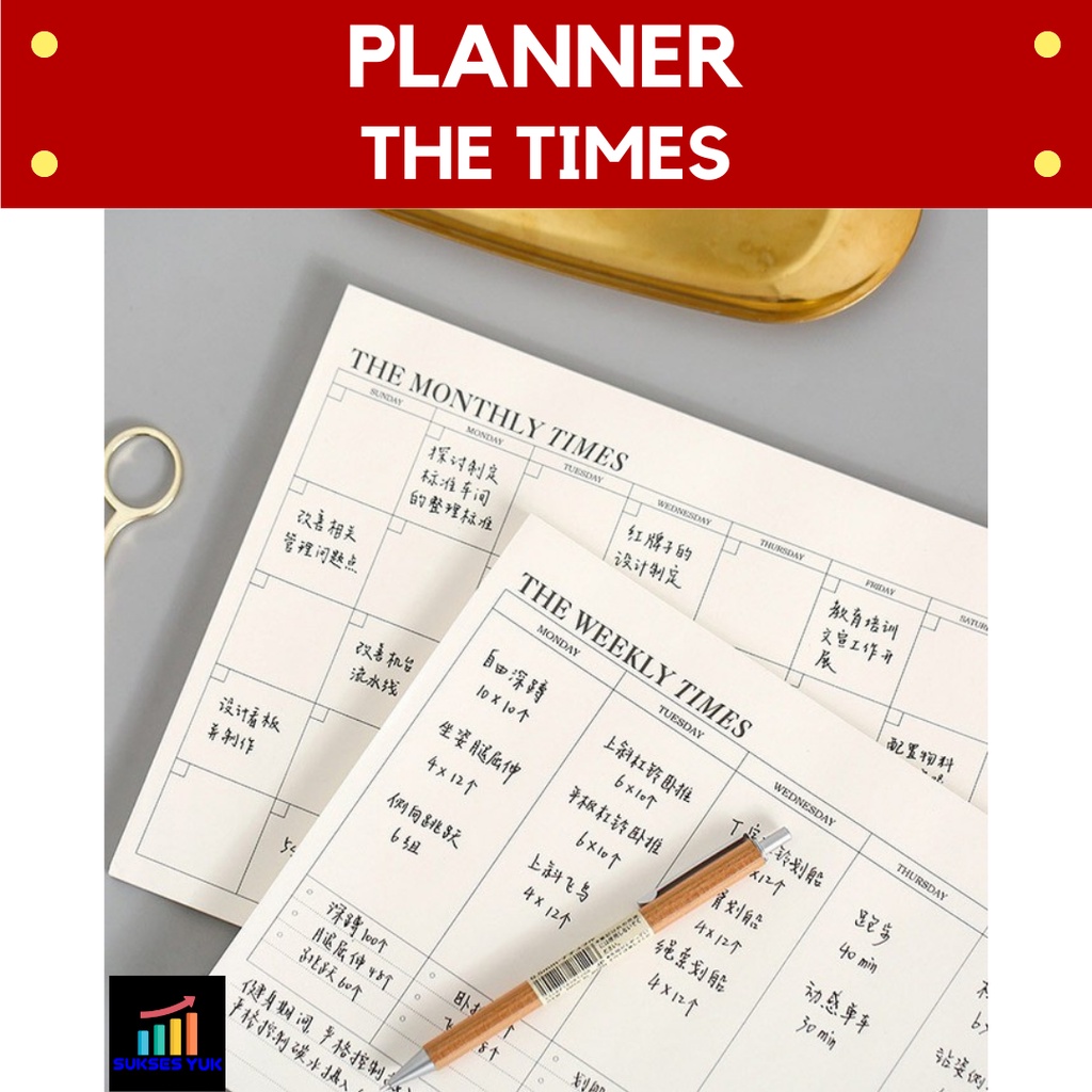 

Planner Wekly Monthly THE TIMES