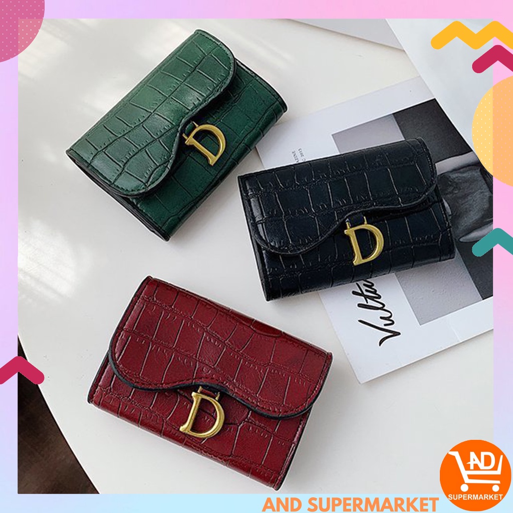 Dompet Lipat Wanita  Mini Fashion Korean Style Dompet Wanita Import Murah Dompet Lipat Anak Perempuan D63