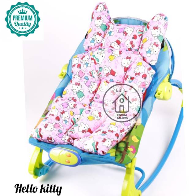 ALAS STROLLER UNIVERSAL STROLLER/ALAS CAR SEAT/ALAS BOUNCER BABY MOTIF HELLO KITTY