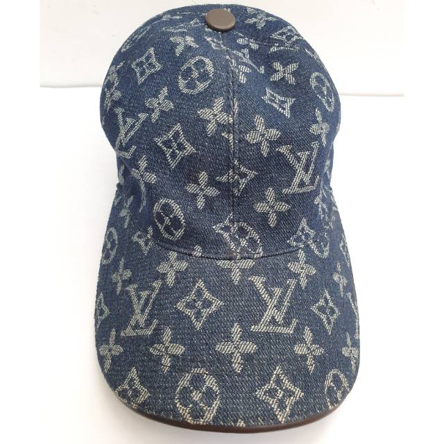 Topi Louis Vuitton LV Blue Grey/Black Gold/Black Silver Kualitas Import