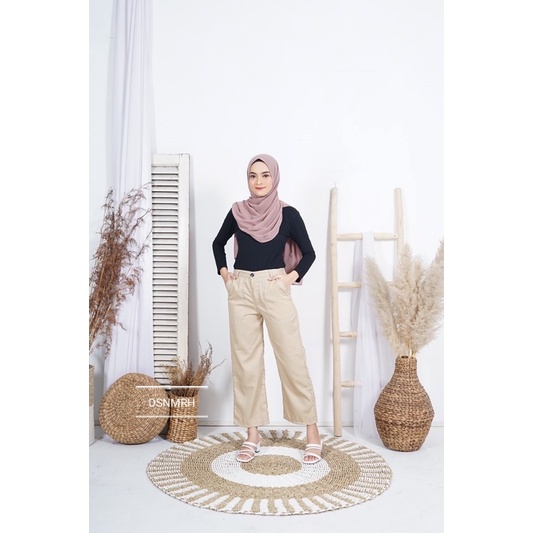 KULOT WANITA CARGO AMBER-Ivory