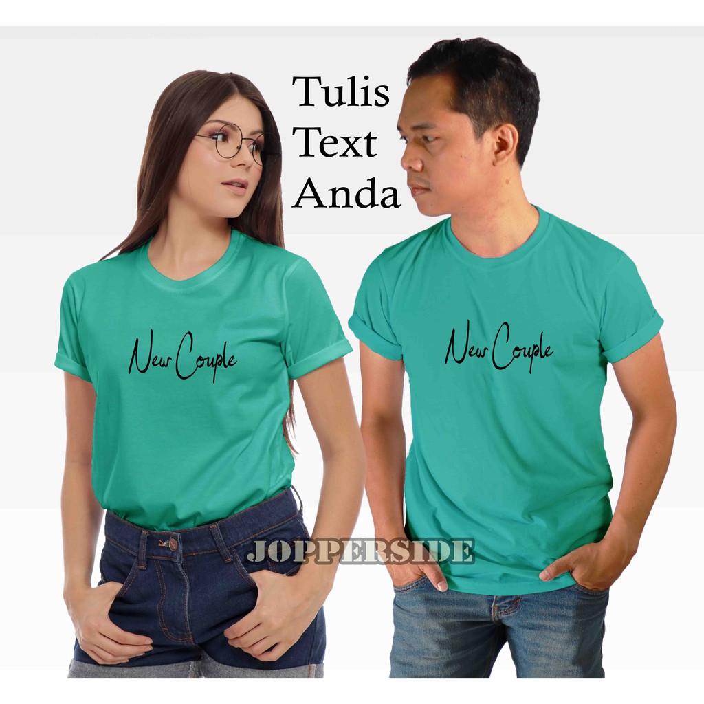 JOPPERSIDE BAJU KAOS COUPLE PASANGAN KELUARGA CUSTOM TULISAN ANAK DEWASA LAKI LAKI PEREMPUAN TC1