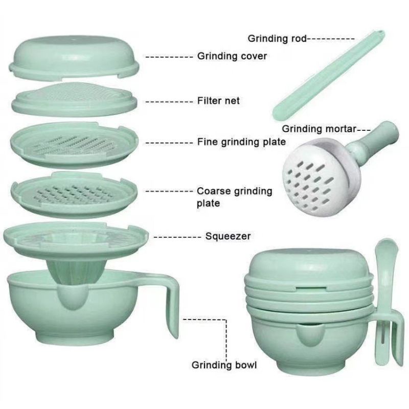 ALAT MPASI BAYI Baby Food Maker Grinding Bowl Alat GRINDING KIDDY Pembuat Makanan Bayi Anak 9pcs Grinder bayi makan Baby FoodALAT MPASI BAYI Baby Food Maker Grinding Bowl Alat Pembuat Makanan Bayi Anak 9pcs Grinder bayi makan  Baby Food Maker Grinding Bow