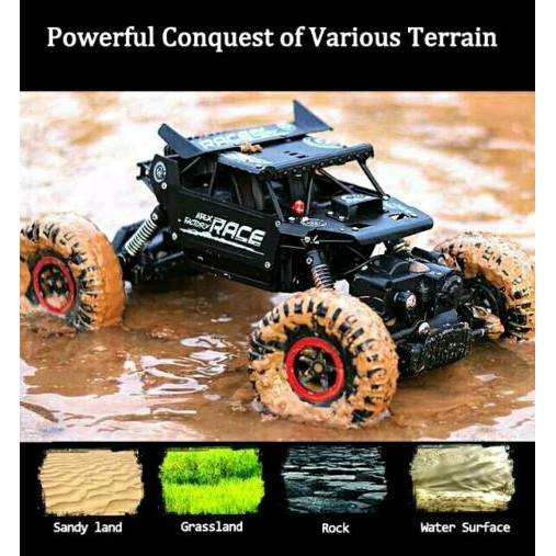 ORIGINAL Mobil Remote Control Gunung 4WD RC Remot Kontrol Body Metal