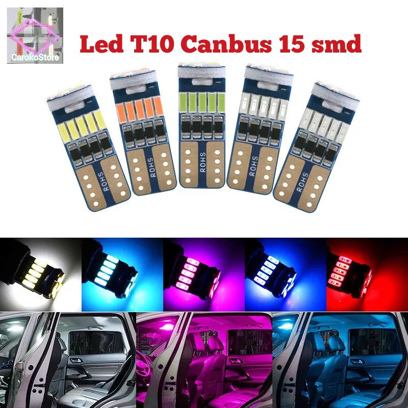 Led T10 Super bright 15smd sen senja plat canbus