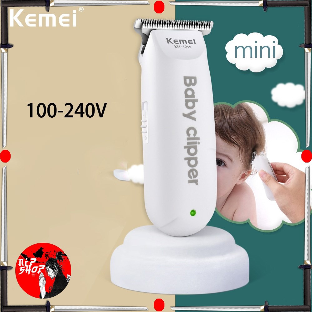 Kemei Alat Cukur Rambut Bayi Elektrik Baby Clipper Shaver Trimmer