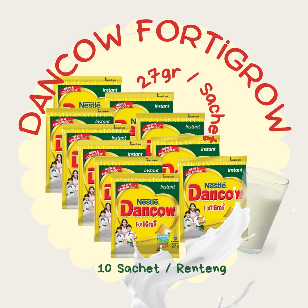 Susu Dancow Instan 1 pack isi 10 sachet @27 gram