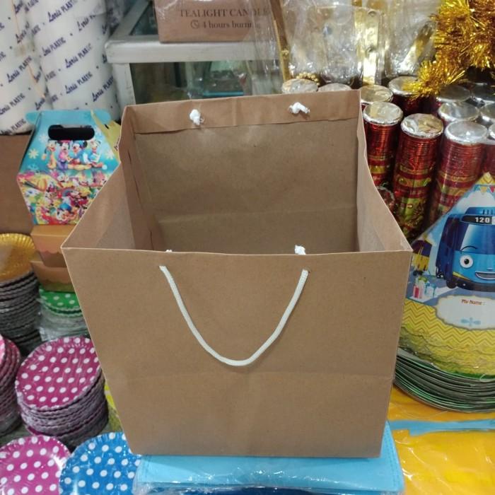 

Goodiebag Paperbag Coklat 22X22 Termurah