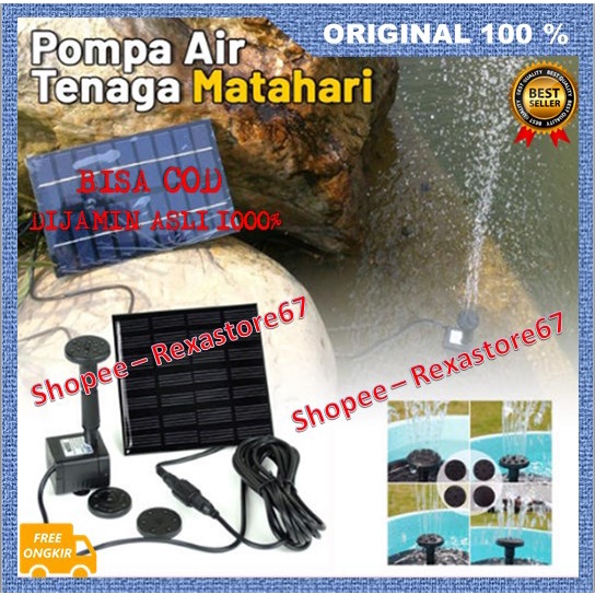 [BISA COD] Pompa Air Tenaga Surya Pompa Celup Tenaga Surya 100% ASLI ORIGINAL