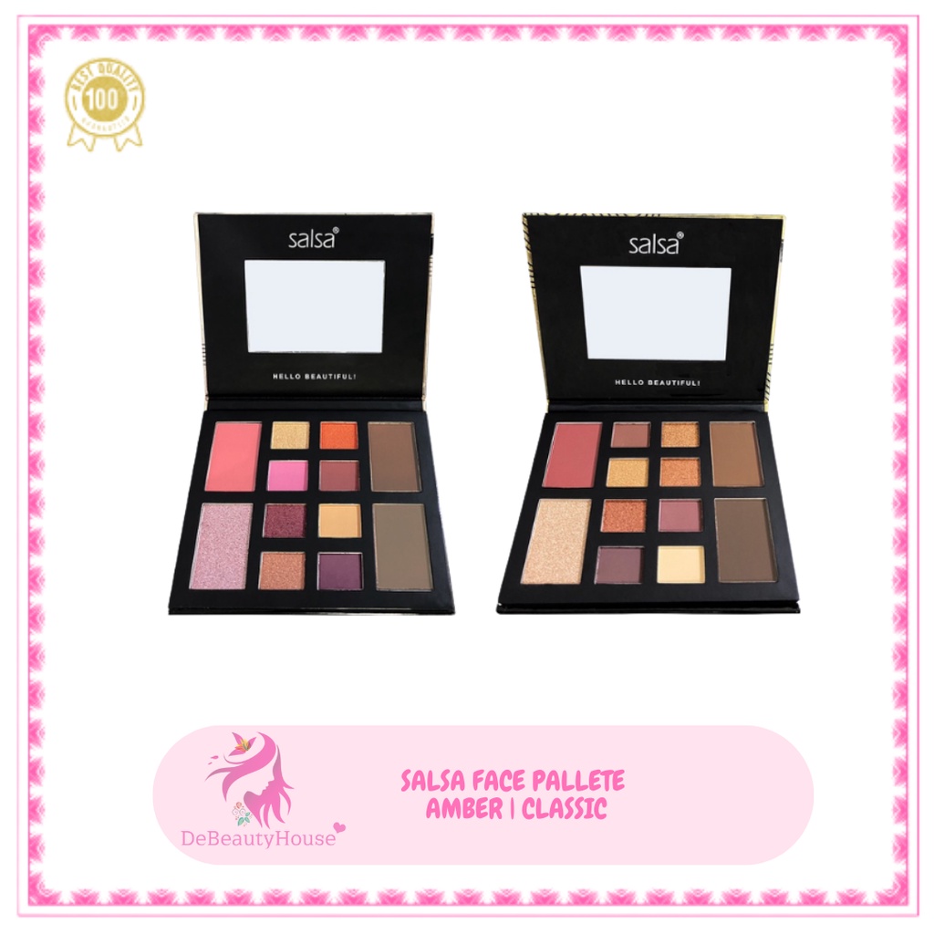 SALSA Rhapsody Face Palette [ Palet Eyeshadow Blush On Countour Highlighter ]
