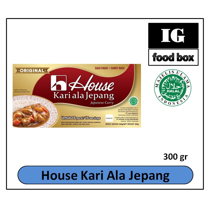 

House Kari ala Jepang - Bumbu Kari 300 gr