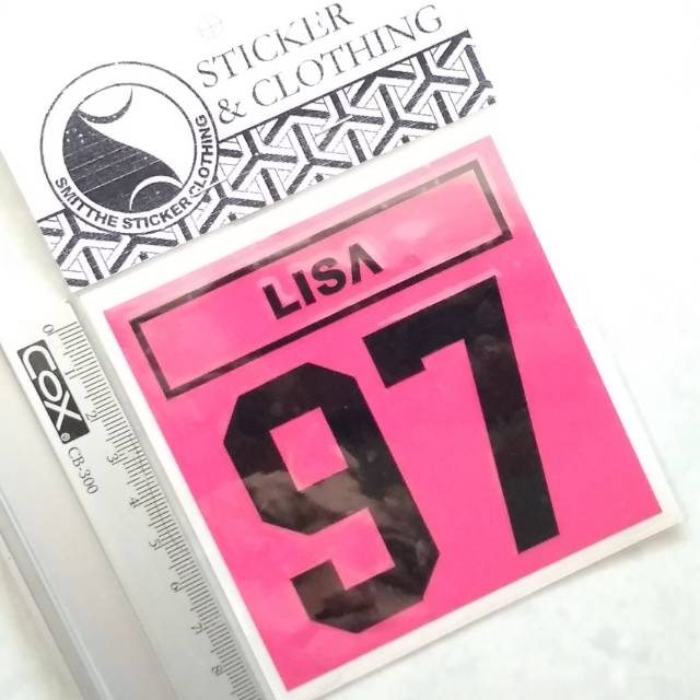 

Stiker BP Lisa 97 Cutting Sticker 2W PINK
