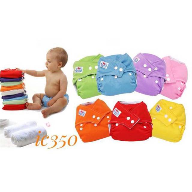 cloudy clodi cloudi dengan strap plus 2 insert untuk belajar pipis anak clody