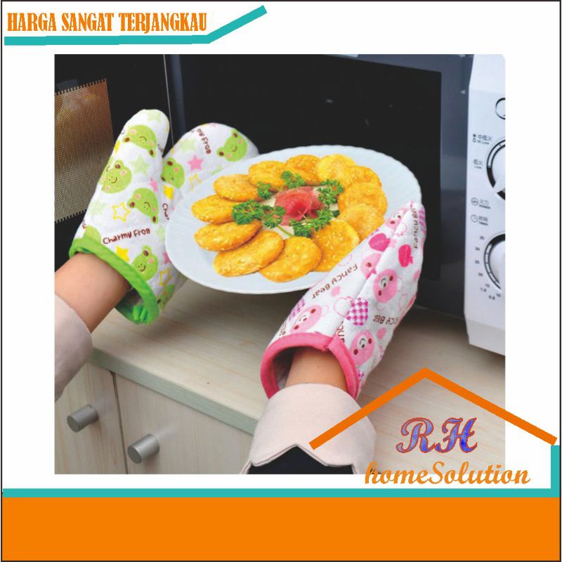 Sarung Tangan Anti Panas Kain Tebal/Oven Hand Glove/Sarung Tangan Microwave Anti Panas