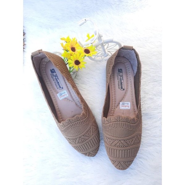 Sepatu balet import/Sepatu Rajut balet/Flat shoes/Sepatu cewek cantik-Kps