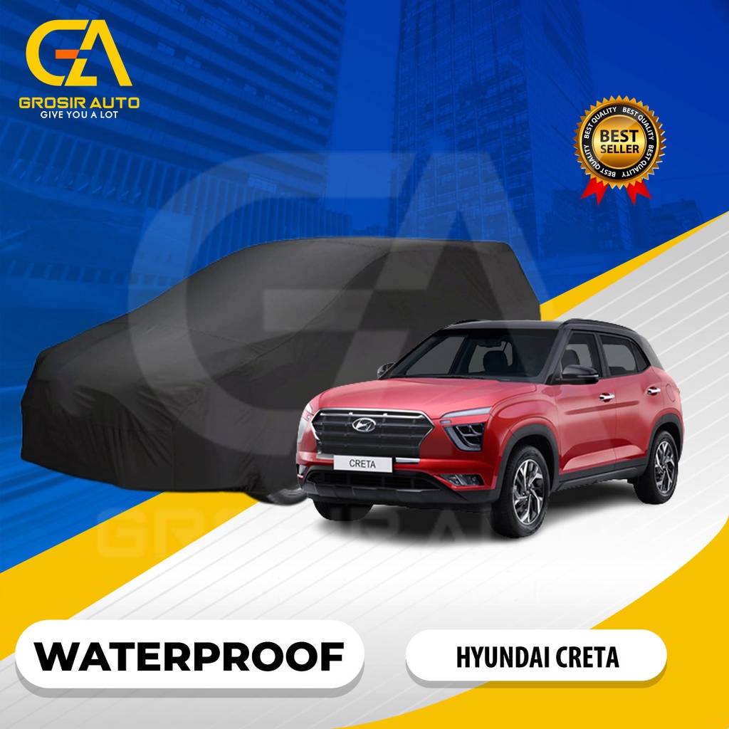 Sarung Body Cover Mobil Hitam /Sarung Penutup Mobil HYUNDAI CRETA Waterproof