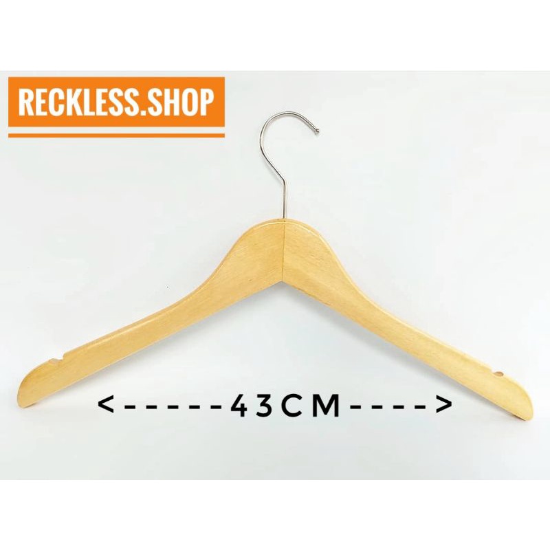 Hanger Kayu Natural Dewasa