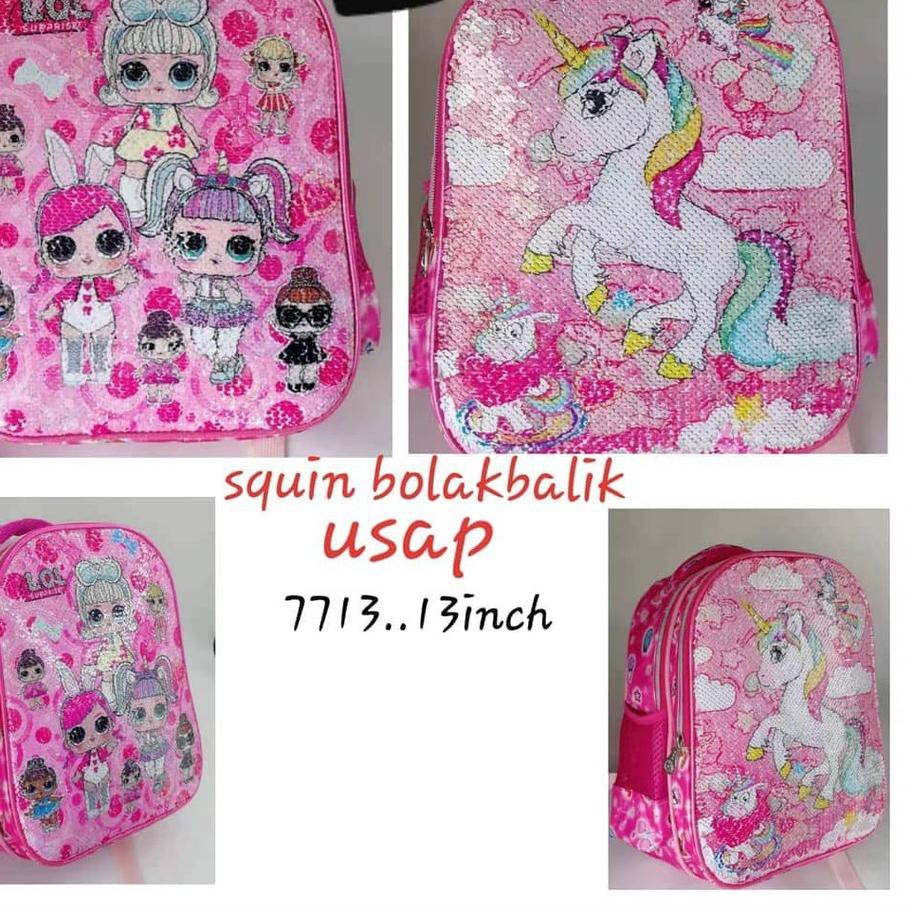 KVL TAS USAP ☆Tas lol usap ,Tas sequin lol , Tas Berubah Gambar PREMIUM BERKULITAS _