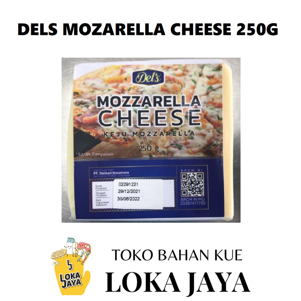 

DELS KEJU MOZARELLA - MOZARELLA CHEESE 250GR (ONLY GRAB EXPRESS)