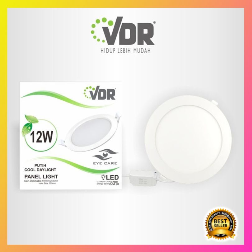 Diskon VDR LED Panel Light 12 Watt 17 Cm