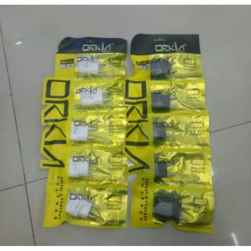 ORKIA CH10 CH-10 Batok/Kepala Charger Casan TC 2,1A (Harga Satuan) FastCharging