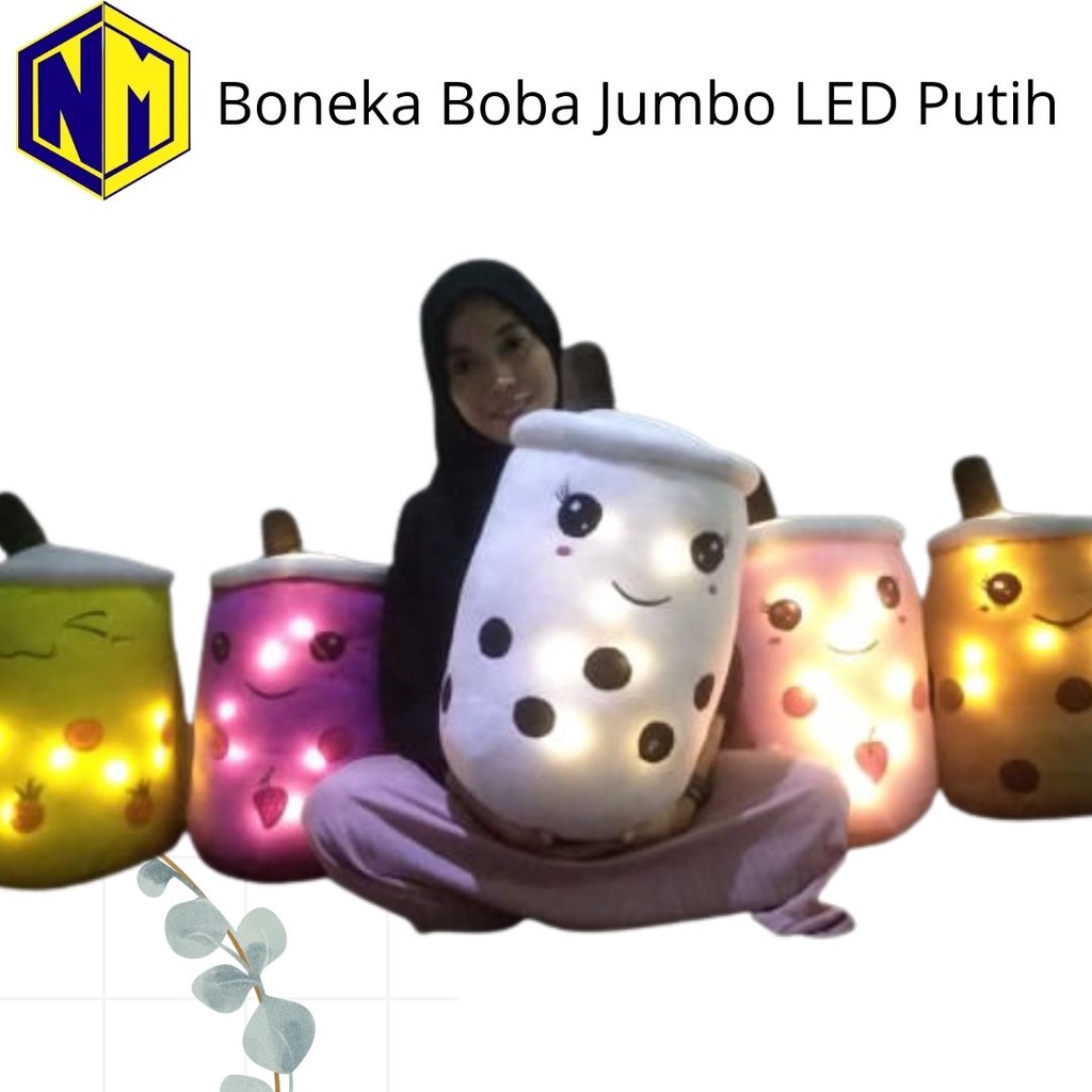 Bantal Boba Jumbo Sebesar Galon Boneka Boba Besar lampu LED Berlabel SNI Harga Murahbgt