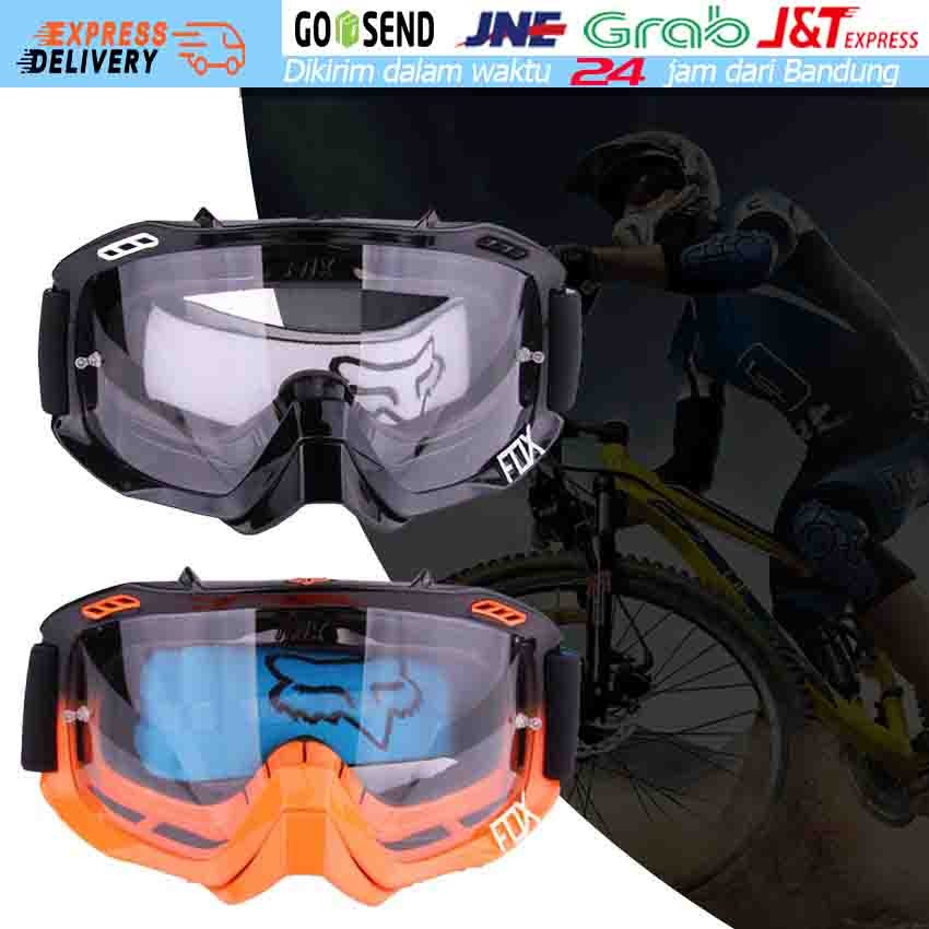 Kacamata Goggle Motor Anti Fog Kacamata Helm Cross lensa Ski Goggle