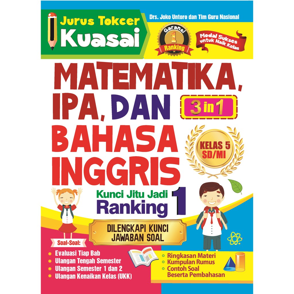 Jurus Tokcer Kuasai Matematika Ipa Dan Bahasa Inggris Kelas 5 Sd