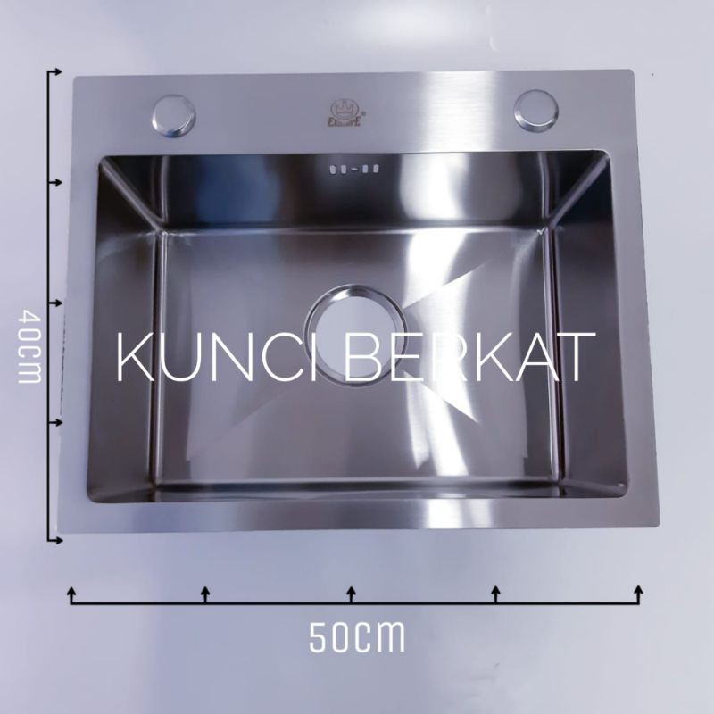 Kitchen sink komplit 5040/Bak Cuci Piring/Kran Angsa Crome