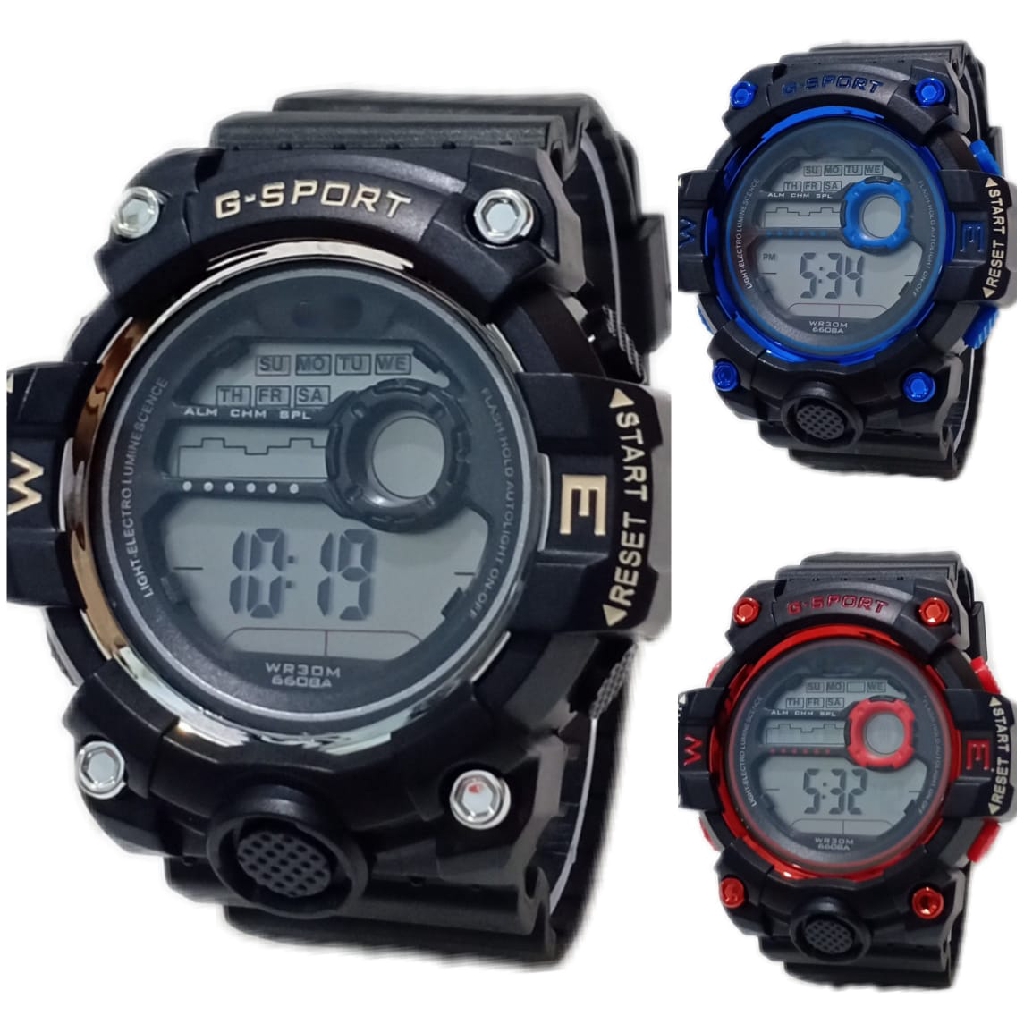 Jam Tangan Pria Original Kasual Sporty Anti Air G-SPORT SPT002