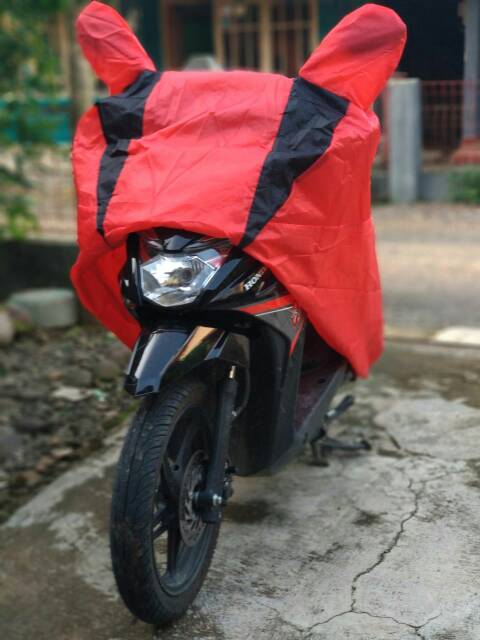 Sarung Motor Waterproof Dan Pelindung Panas untuk motor Beat Cover Motor Scoopy / freego / Vario  / Mio  / Vespa  sarung motor Matic terbaru