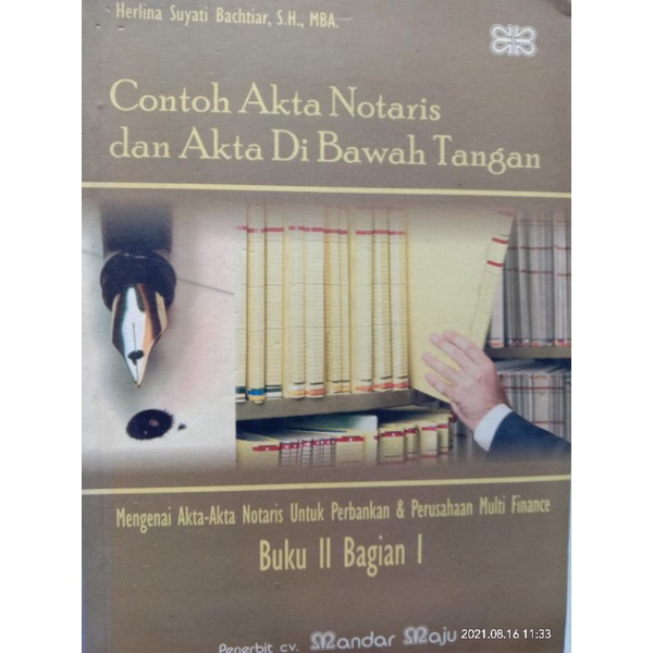 CONTOH AKTA NOTARIS BUKU II BAGIAN 1