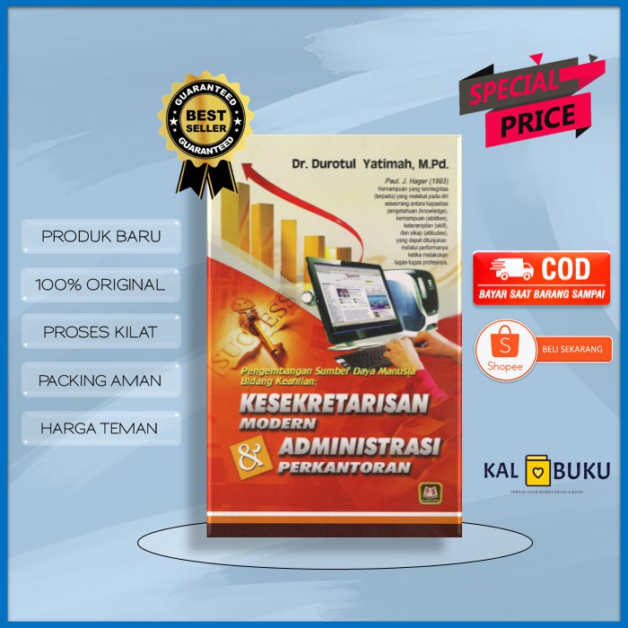 Buku Kesekertarisan Modern dan Administrasi Perkantoran Karya Durotul Yatimah Terbitan Pustaka Setia