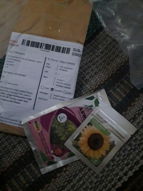 Benih Sayuran Daun Kenikir Bunga Pink / Ungu