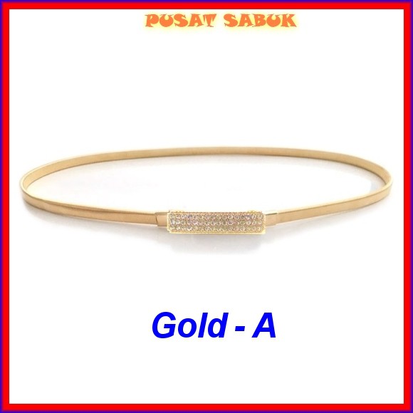 Belt Fashion Sabuk Wanita Ikat Pinggang Gesper Cewek Daun Per obi Pernikahan GOLD Murah kekinian cm