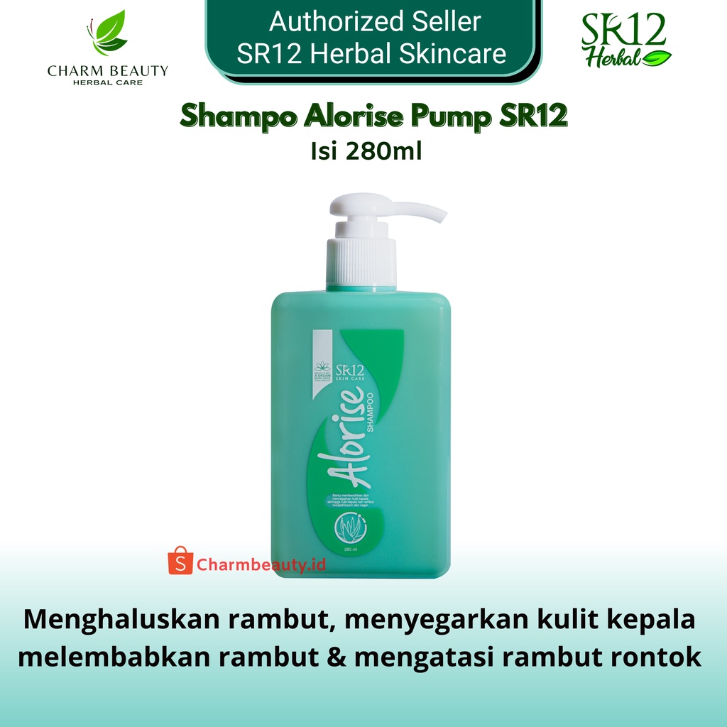 Shampoo SR12 Alorise dan Coconut Fresh Atasi Rambut Rontok dan Anti Ketombe