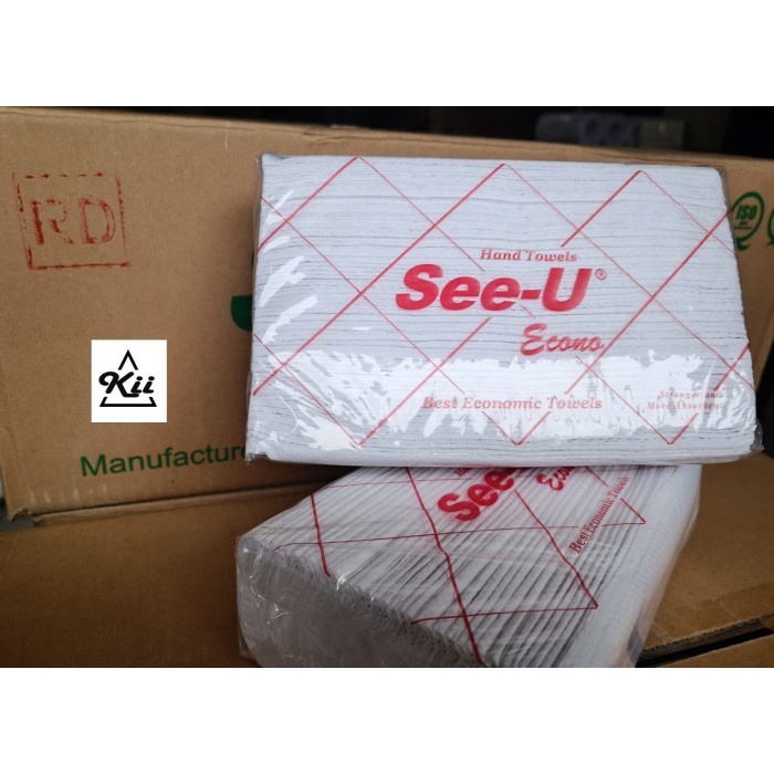 Tissue Hand Towel Econo RD See-U - 1Dus isi 20 pack