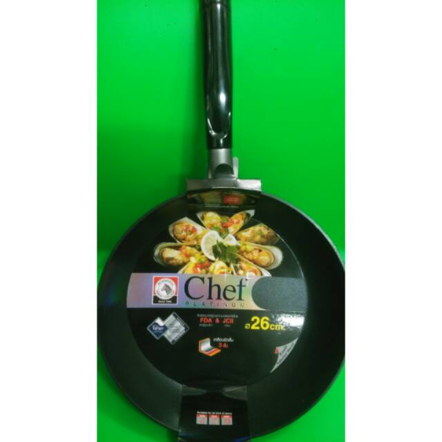 Pan teflon/ fry pan non stick chef platinum 26cm zebra