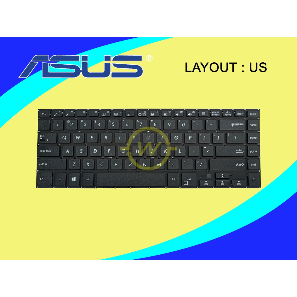 Keyboard Laptop Asus Pro P1440 P1440F P1440FA P1440U P1440UA P1440UF Series Hitam