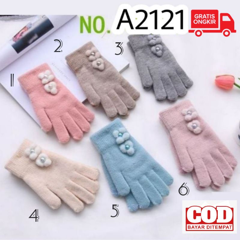 Sarung Tangan Wanita Dewasa Full Finger Touch screen A2121