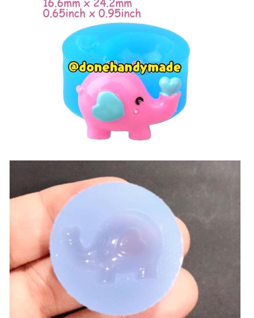 Mold elephant mold fondant mold clay resin craft