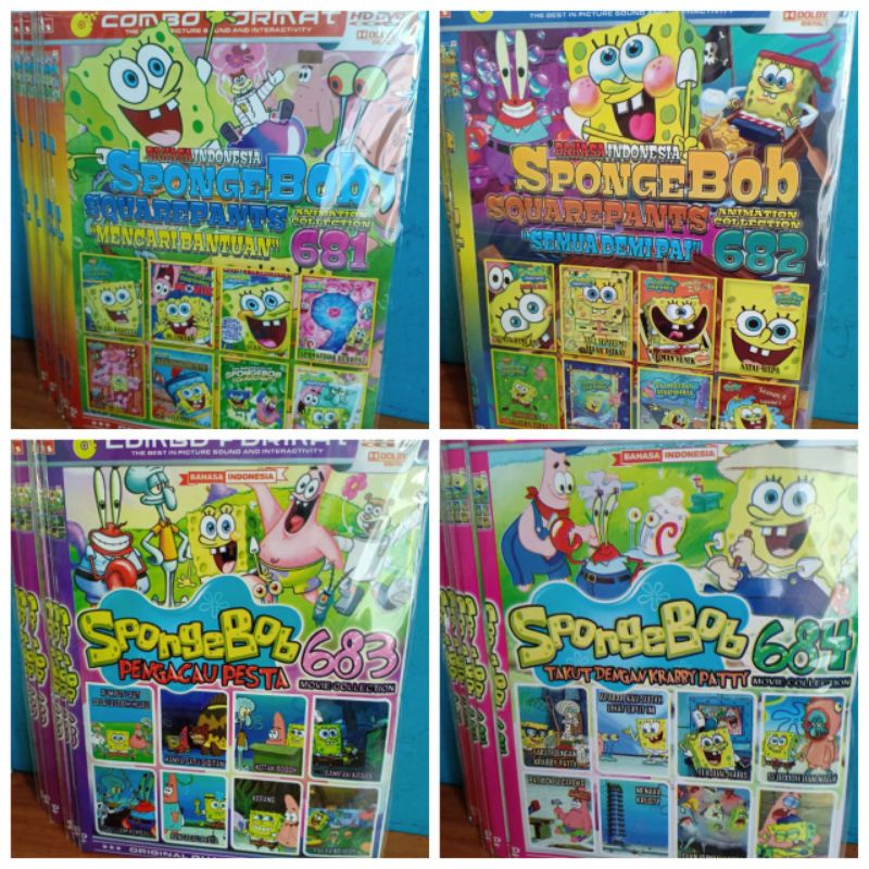 DVD COLECTION SPONGEBOB 681,682,683,684